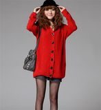 Latest Fashion Winter Women's Long Cardigan Sweater Winter Single Breasted Warm Knitting Coat