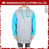 Spring Wholesale Zip up 80 Cotton 20 Polyester Hoodies (ELTHSJ-946)