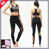 Custom Made Lycra Breathable Women Fitness Leggings (with mesh)