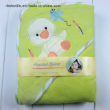 Promotional Infant Velvet/Cotton Swaddle Blanket Hooded Towel Poncho