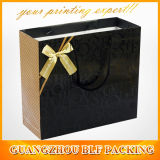 Black&Gold Paper Gift Bags with Handles (BLF-PB108)