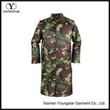 Waterproof Military Camouflage PVC Raincoat with Button Type