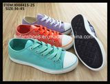 Comfortable Women Canvas Shoe Injection Casual Shoes Footwear (XHH415-25)