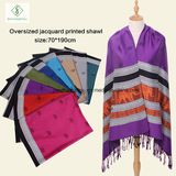 Lady Fashion Pashmina Shawl Nepal Soft Elephant Printed Scarf