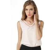 Fashion Womens Summer Casual Chiffon Vest Sleeveless Shirt Blouse