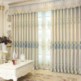 Decorative Chenille Embroidery Blackout Window Curtain (20W0002)