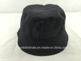 Fashion Ripstop Reversible Bucket Hat with Zipper Pocket