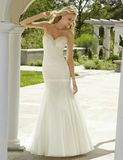 Embroidary Rhinestone Mermaid Wedding Bridal Dress