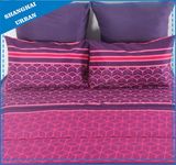 5 Piece Violet Pink Design Polyester Comforter Set