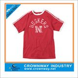 Boys Cotton Print Short Sleeve T Shirt with Stripes
