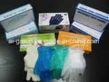 Powdered or Powder Free Disposable Medical Vinyl Gloves with FDA