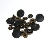 Rubberised Top Clothing Bulk Metal Press Studs Snap Fasteners