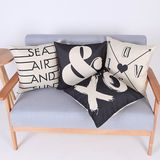 Digital Print Decorative Cushion/Pillow with Printed Words (MX-65)