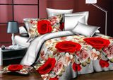 Elegant Flower Printing 3D Bedding Set