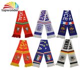 Printing All Sorts of Football Fan Scarf, Promotional Scarf, Polyester Scarf, Printing Scarf