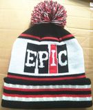 Embroidery, Stripe Roll Edge, Beanie Hats (S-1059)