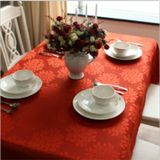 100% Polyester Solid Jacquard Tablecloth