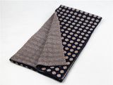 Unisex Winter Warm DOT Jacquard Fringes Heavy Knitted Scarf (SK172)