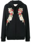 Hot Sale Women's Zip Hoodies with Embroidery