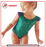 Mermaid One Piece Swim Cap Sleeve Swimsuit Children's Swimsuit Girls Hot Springs Beachwear