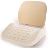 Latex Lumbar Back Support Cushion Pillow with Washable Cover