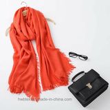 Unisex Plain Color Wool Imitation Soft Shawl (HV14)