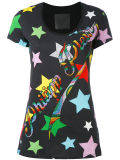 Fastory Ladies' Printed T Shirt with Diamond Decorated