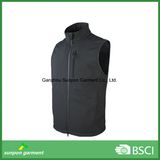 Sleeveless Fleece Lining Winter Softshell Vest