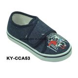 China Wholesale Child Casual Shoes Canvas Upper Injection Sole