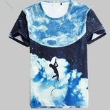 Custom Sublimation Short Sleeve Sports Shooting Men T-Shirt