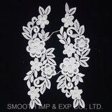 Beaded Embroidery Lace Fabric Crochet Applique for Garment Bag Shoes