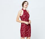 Wholesale Fashion Elegant Sexy Summer Ladies Modern Red Sweet Dress