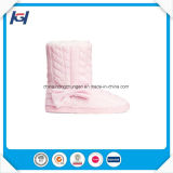 Winter Pink Knitted Warm Indoor Boots for Women