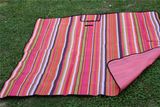 Folded Picnic Blanket with Shoulder Strap