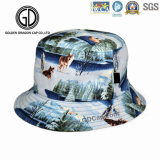 2017 High Quality Screen Flower Printing Cotton Sports Fishing Hat/ Sun Cap/ Bucket Hat