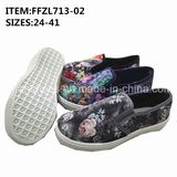 OEM Slip-on Canvas Shoes Leisure Footwear Shoes for Women (FFZL713-02)