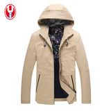 Men's Hoody Washed Cotton Relaxation Simple Jacket