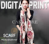 Women Printed Cashmere Lady Scarf (X1002)