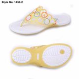 Woman Jelly Sandals, EVA Flip Flops with Funky PVC Upper