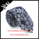 Handmade Slim Fashion Linen Men Floral Tie Printed