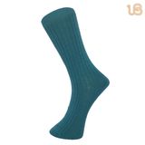 Men's Solid Stripe Dress Cotton Sock