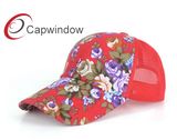 Allover Floral Printing Trucker Cap with 100% Cotton