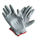13G Cut Resistant Work Safety Gray PU Coated Glove