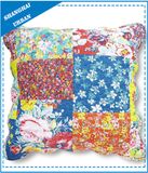 Floral Pattern Patchwork Polyester Quilted Throw Pillow