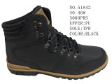 No. 51842 Black Color Men's Shoes Winter Boots Outdoor Hiking