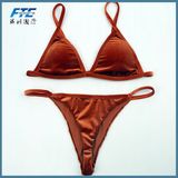 2018 Women Velvet Bikinis Sets Custom Swimwear Swimsuit with Tag