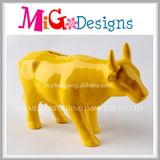 Creative Bull Coin Bank with Printing Ceramic Money Box