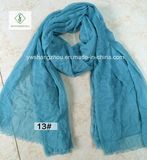 Hot Sale 2017 Fashion Lady Long Classic Polyester Plain Scarf