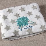 Purple Cotton Fleece Fabric Child Soft Baby Blankets