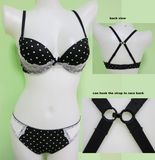 Low Price Dots Ladies Underwear Sexy Girl Bra and Panty Set (EPB164)